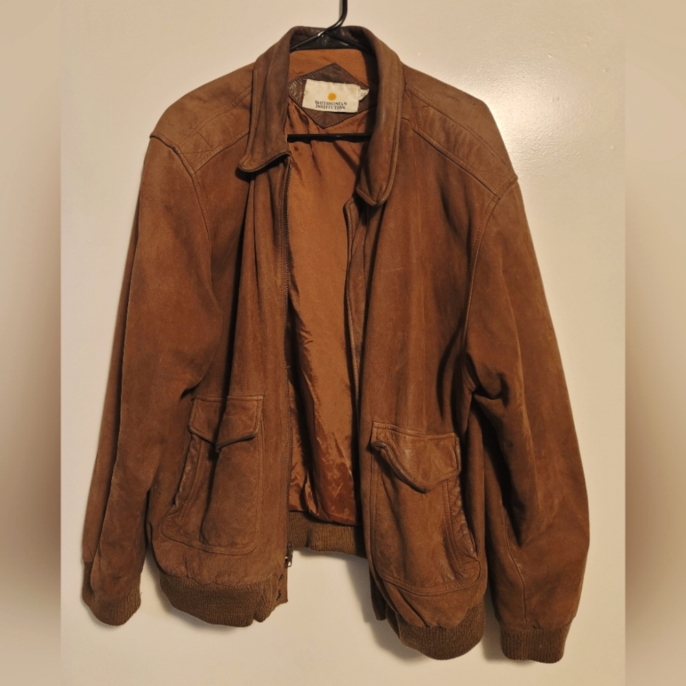 The Smithsonian Institution Leather Bomber Jacket